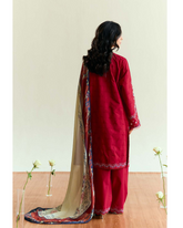 3-PC Unstitched Embroidered Lawn Coco By Zara Shahjahan | ALBA-D8